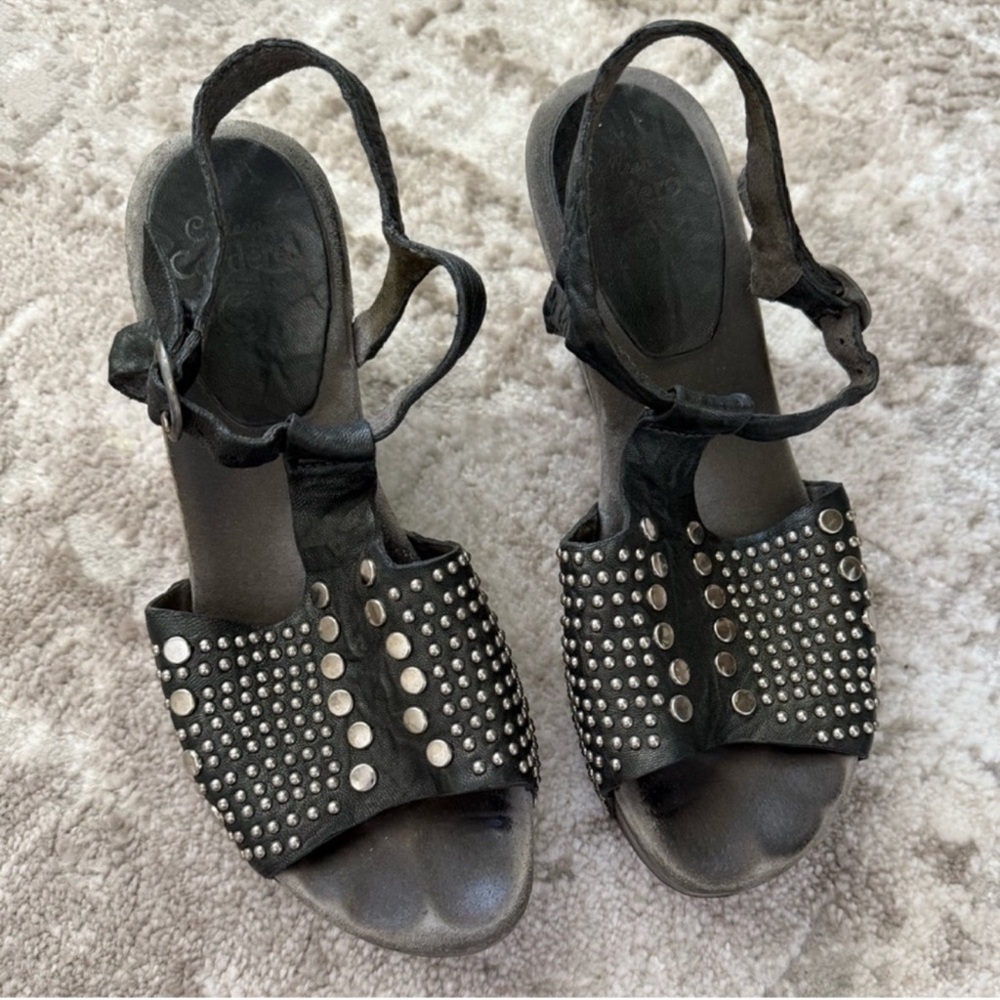 Free People Calleen Cordero Studded Leather Wedges